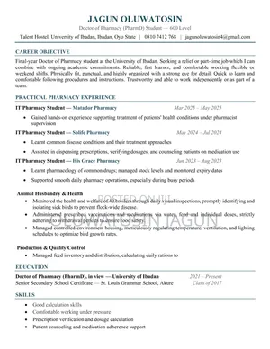 Oluwatosin CV