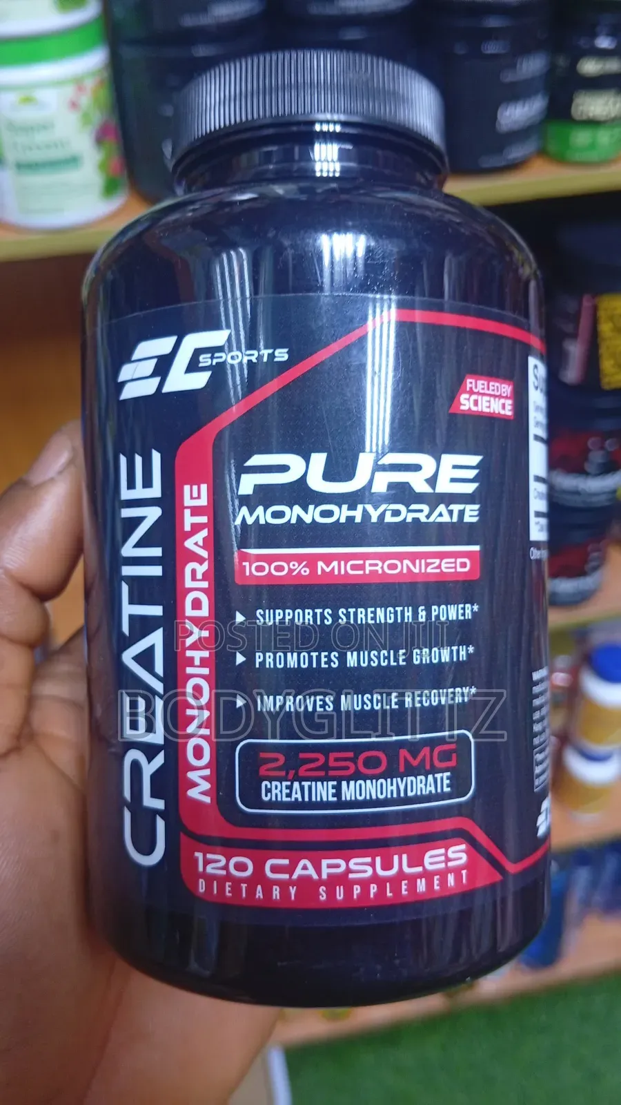 Earth Creation Creatine Monohydrate (Pure Monohydrate 100% Micronized)