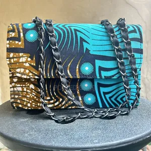 Ankara Blue Handbag