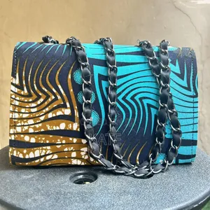Ankara Blue Handbag