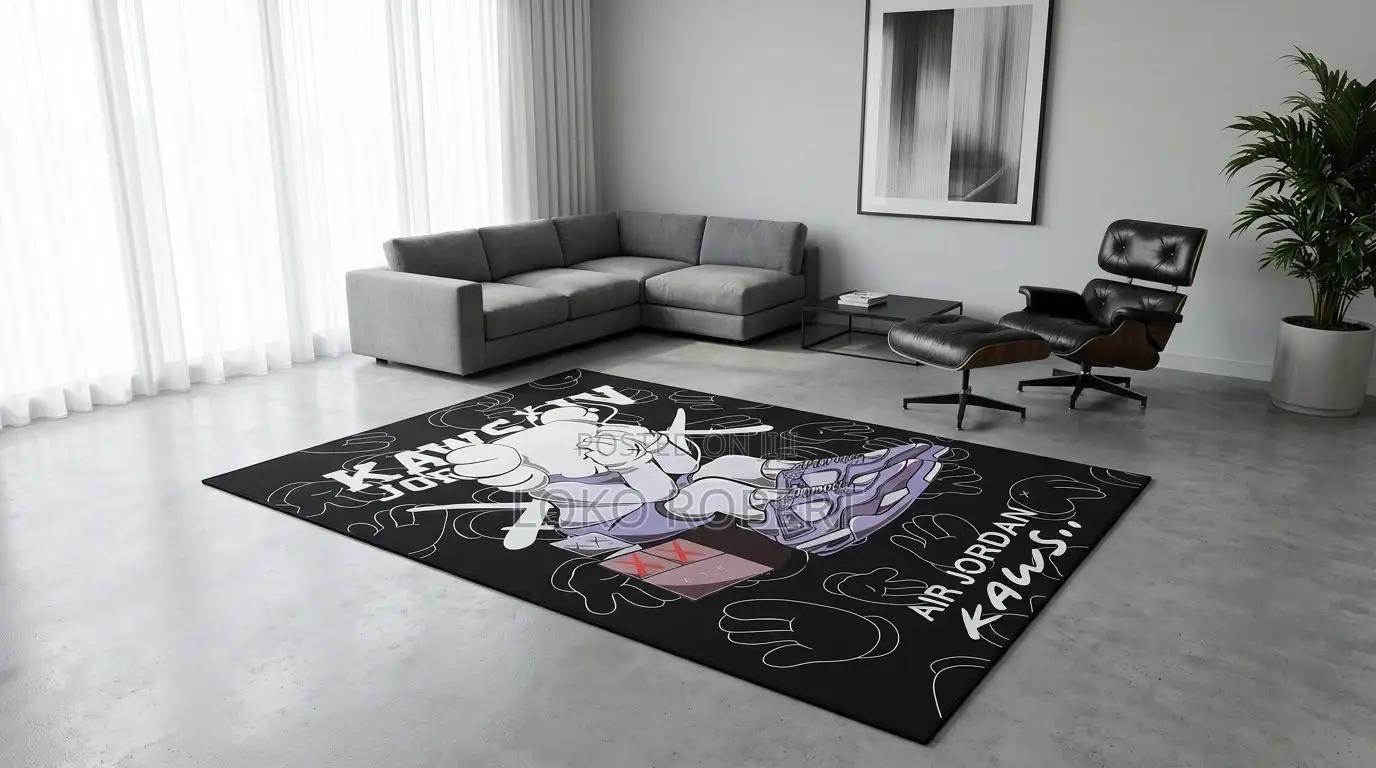3d Center Rug- 4by6ft, 5by7ft