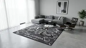 3d Center Rug- 4by6ft, 5by7ft
