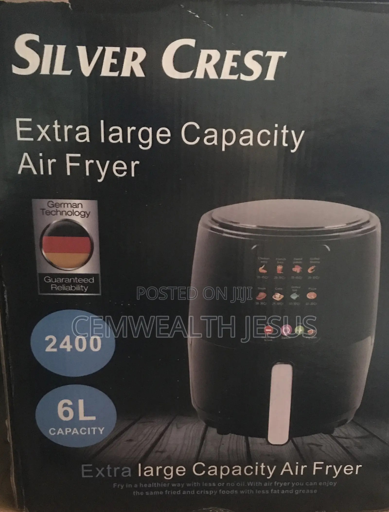 6l Air Fryer Silver Crest
