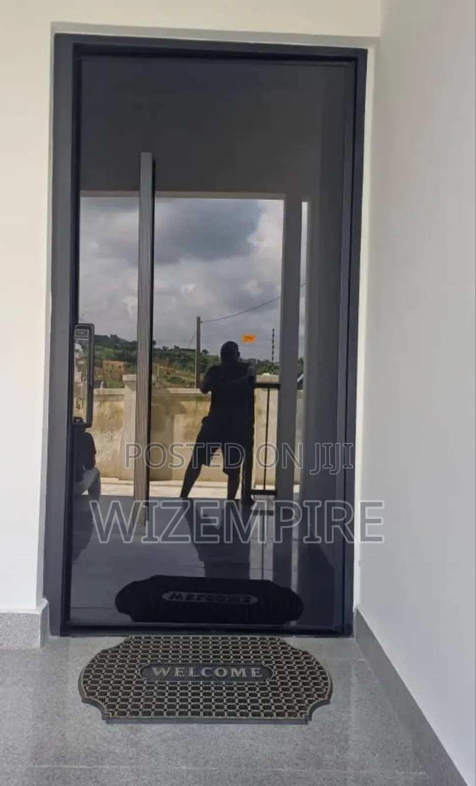 Plain Black Turkey Pivot Security Doors 4ft by 8ft Available