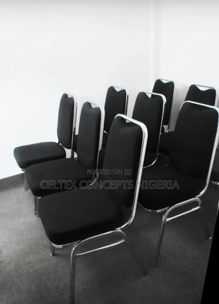 Black Stainless Church Chairs