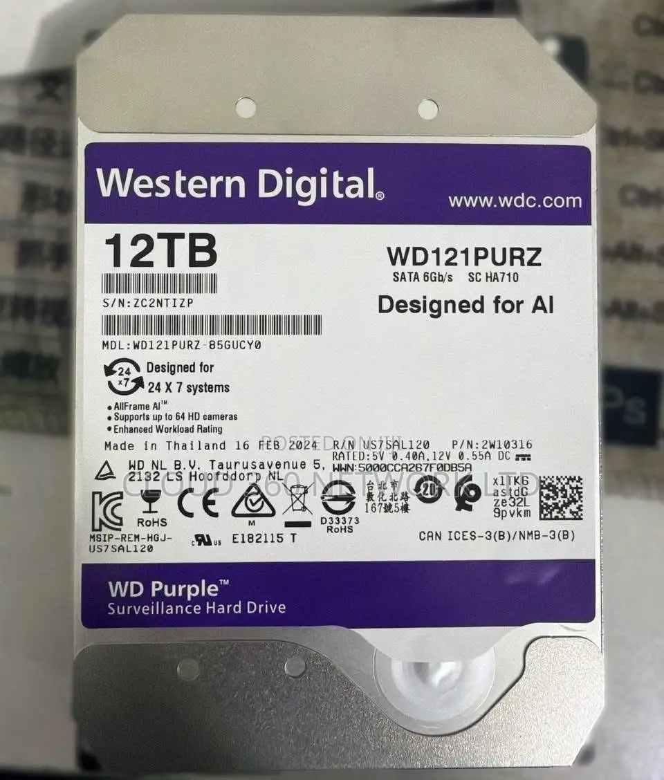 WD Western Digital 12tb Sata Hard Drive