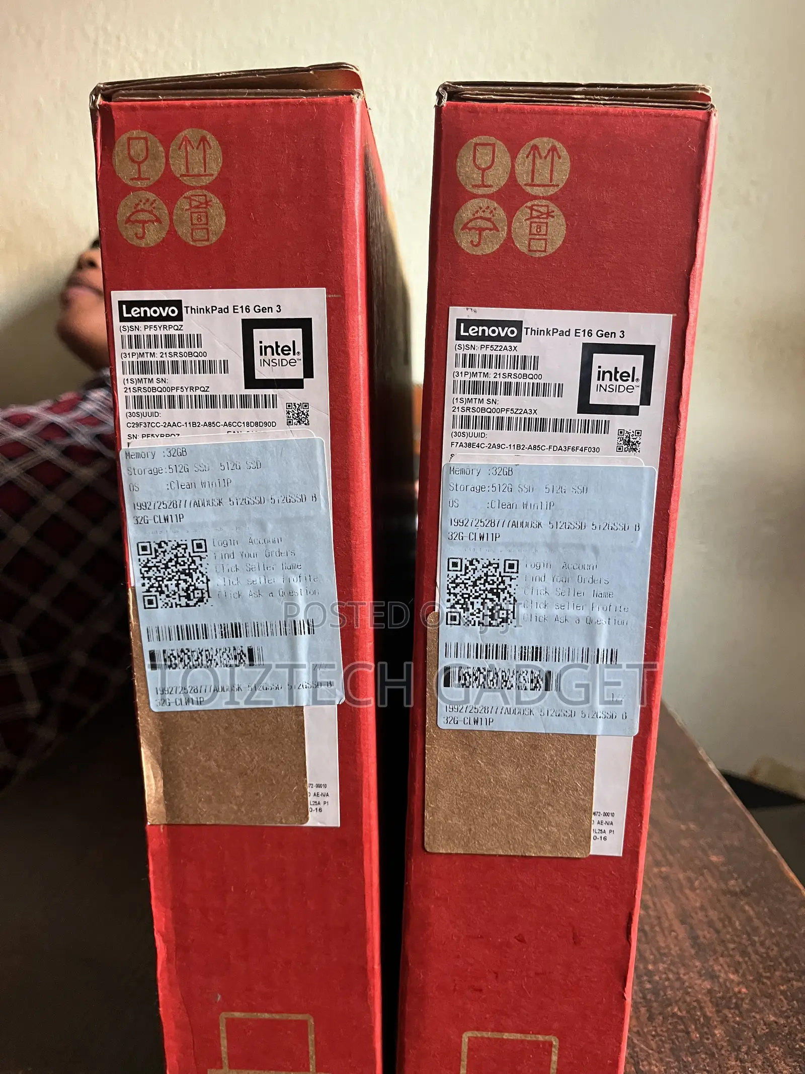 New Laptop Lenovo ThinkPad E16 Gen 3 16GB Intel Core Ultra 7 SSD 512GB