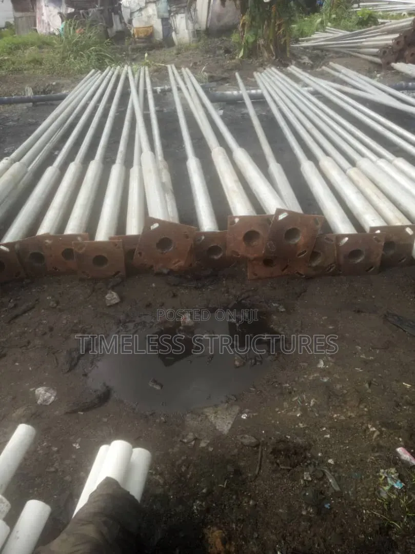 Double Arm Solar Poles