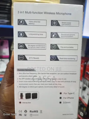 SX31 3 in 1 Multi-Function Wireless Microphone