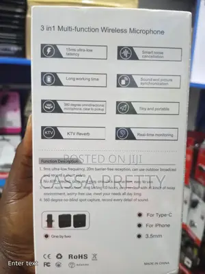 SX31 3 in 1 Multi-Function Wireless Microphone
