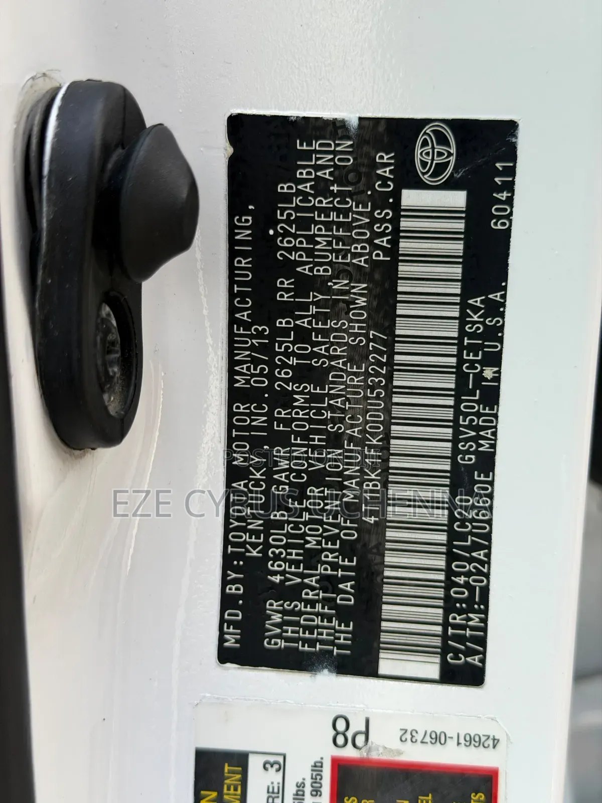 Toyota Camry 2013 White