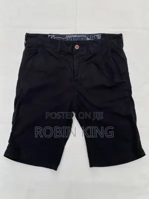 RED HERRING Black Chinos Shorts Size W32 L21