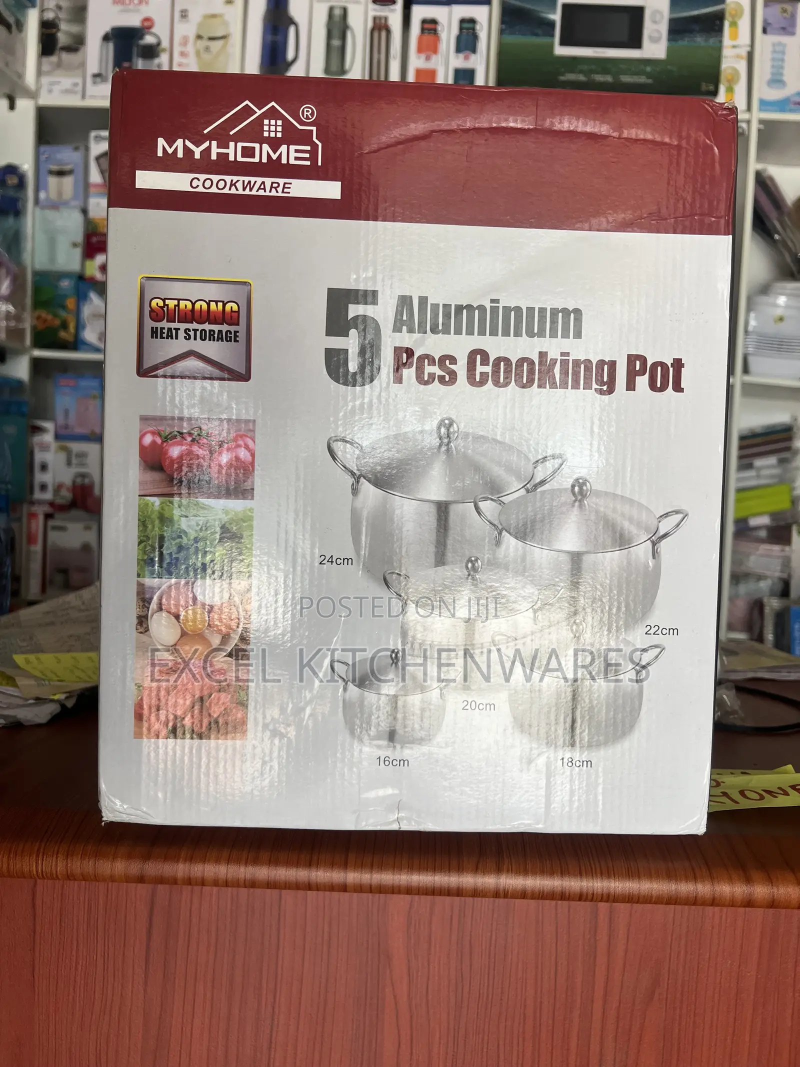 5 PCS Aluminum Cooking Pot