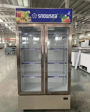 Brand New Snowsea Double Glass Door Display Freezer / Drink Cooler