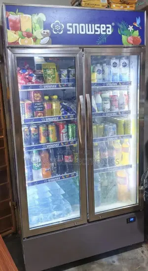 Brand New Snowsea Double Glass Door Display Freezer / Drink Cooler