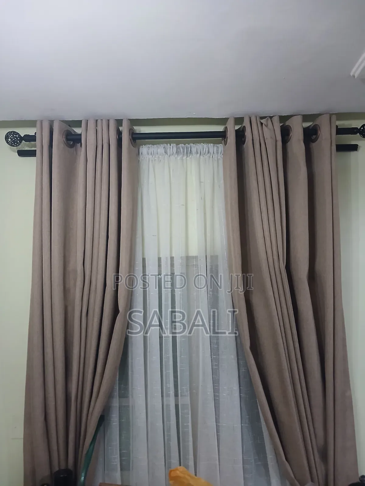 Curtains and Rod