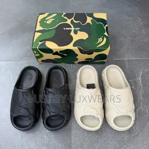 Bathing Ape Camo Embossed Slides for Men