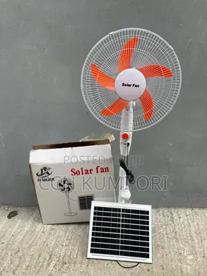JX Golden 16-Inch Rechargeable Fan With Panel