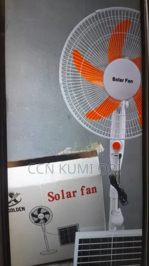 JX Golden 16-Inch Rechargeable Fan With Panel