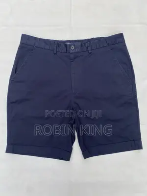 ZARA Navy Blue Chinos Shorts Size W32 L19