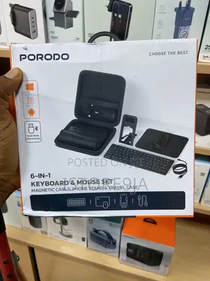 Porodo 6 in 1 Keyboard and Mouse Set