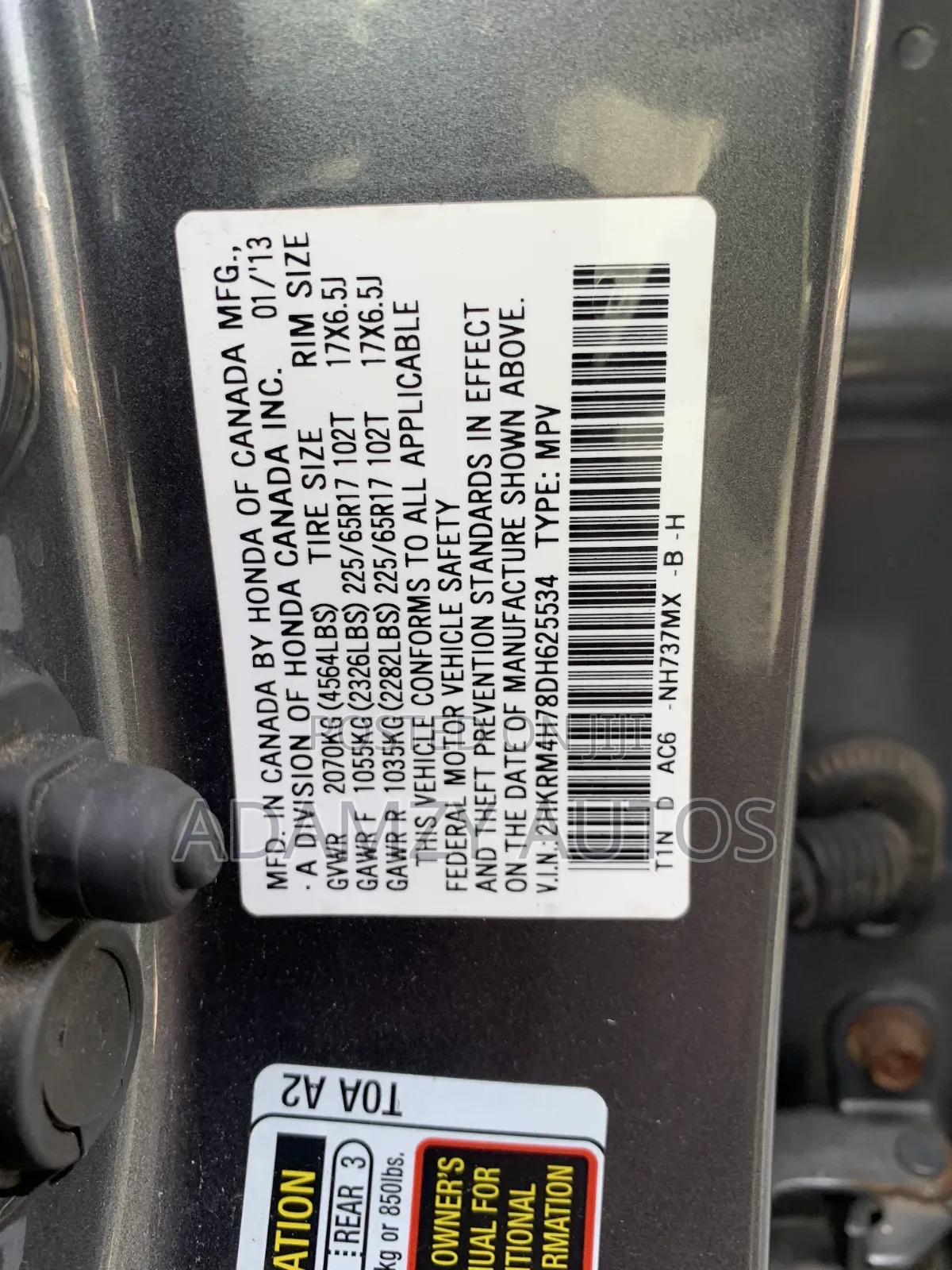 Honda CR-V 2013 Gray