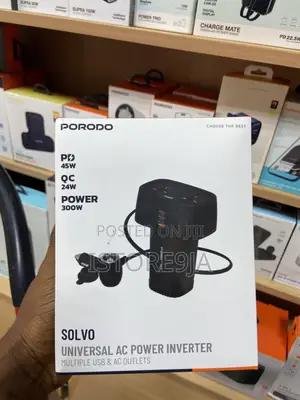 Porodo 45w Solvo Universal AC Power Inverter