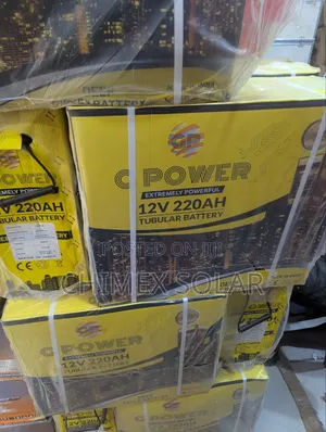 220Ah 12V G Power Tubular Batteries