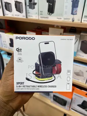 Porodo Xpert With 5 in 1 Retractable Wireless Charger