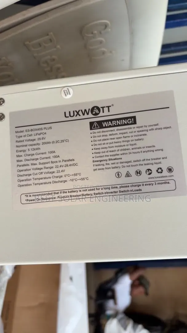5kwh 24v Luxwatt Lithium Battery