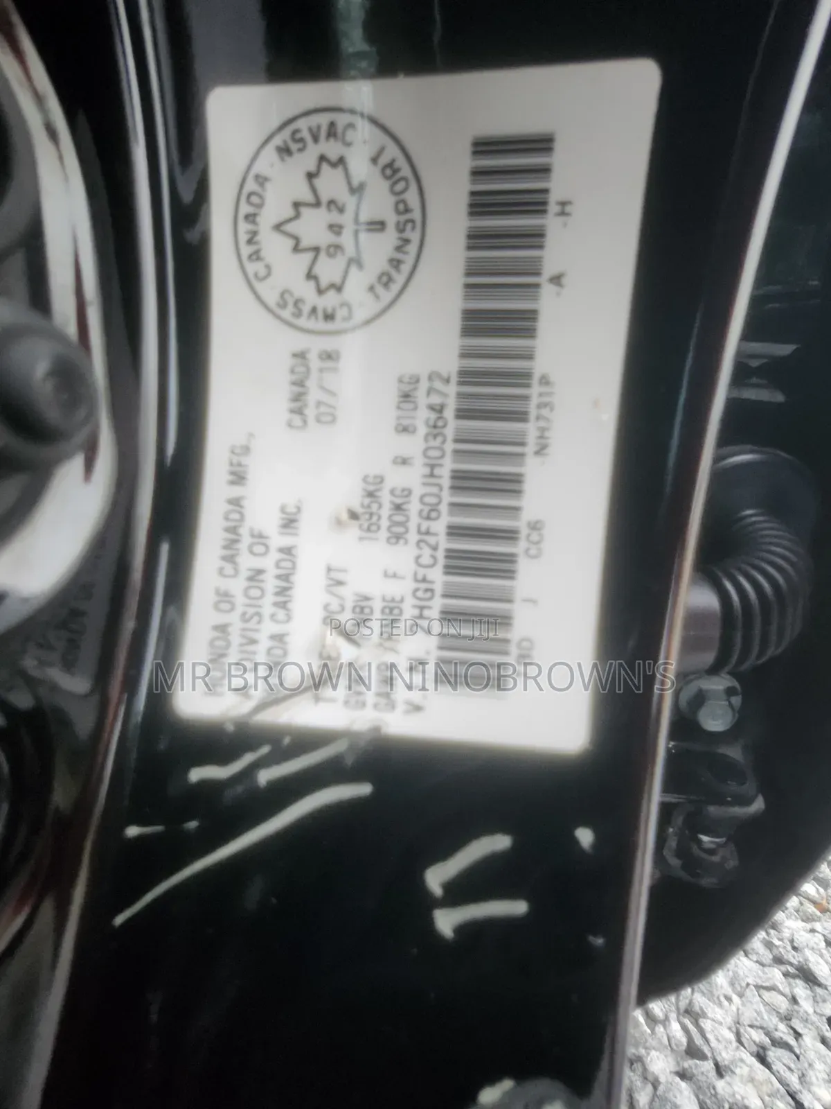 Honda Civic 2019 Black