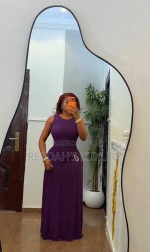 Amethyst Allure Mesh Maxi Dress