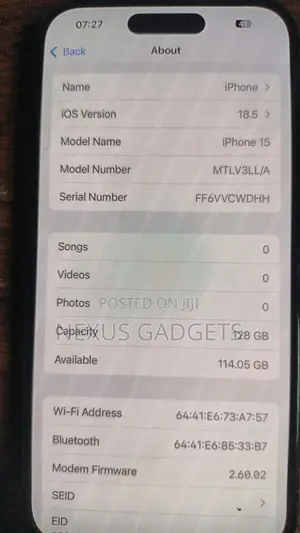 Apple iPhone 15 128 GB Black