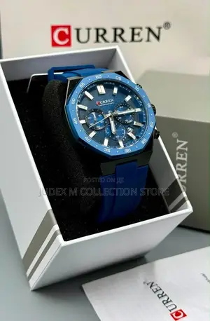 New Curren Active Chronograph Wristwatch With Package