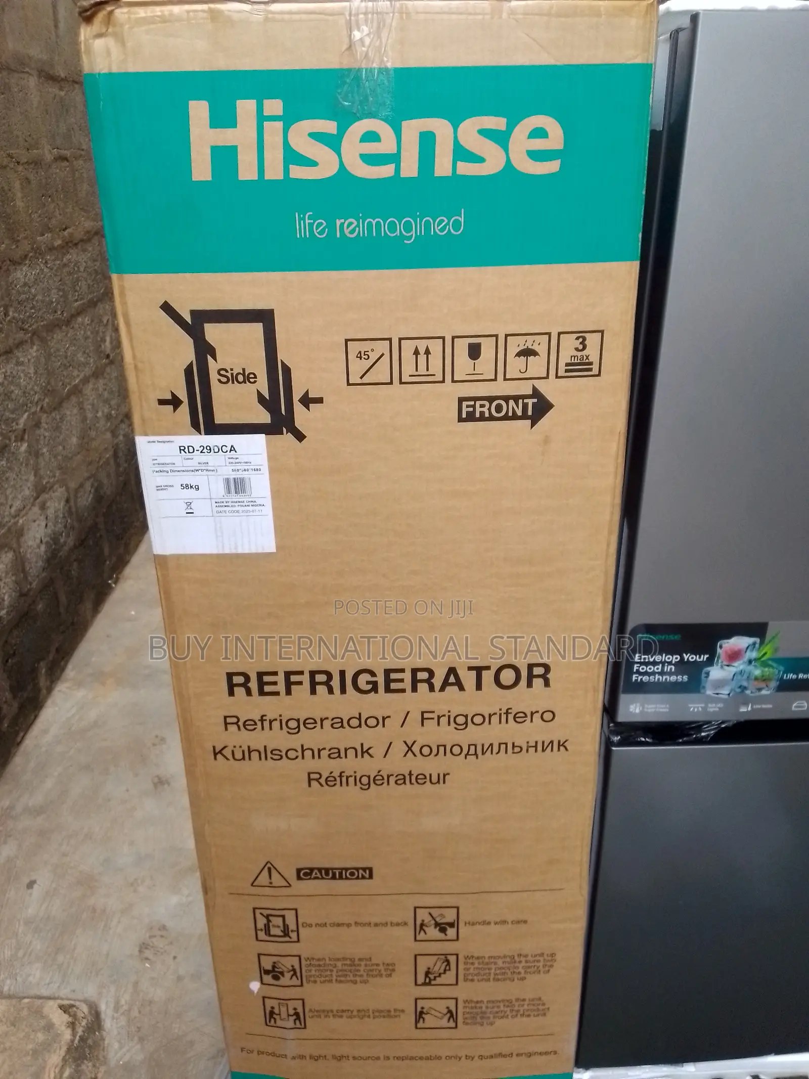 225l Hisense Bottom Mount Refrigerator Model 29dca