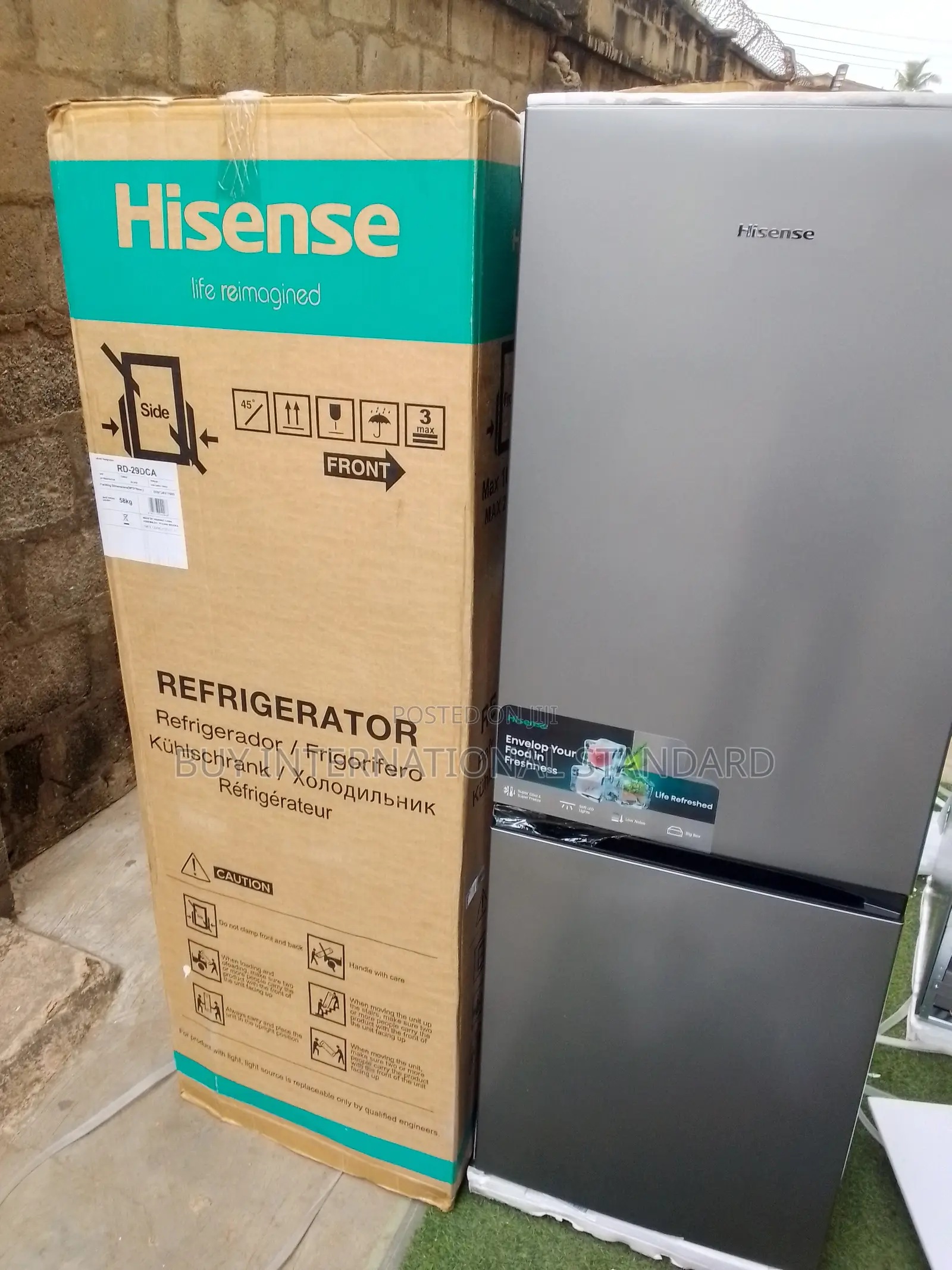 Hisense 225l Double Door Bottom Mount Fridge 29dca