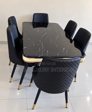 Luxury 6 Seater Dining Table Set