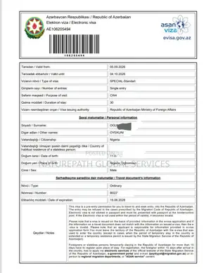 Azerbaijan Conference /Tourist Visa 30 Days