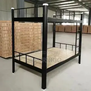 Metal Bunk Bed With Woolding Platform