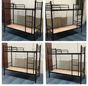 Metal Bunk Bed With Woolding Platform