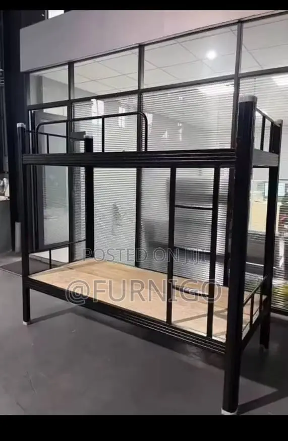 Metal Bunk Bed With Woolding Platform