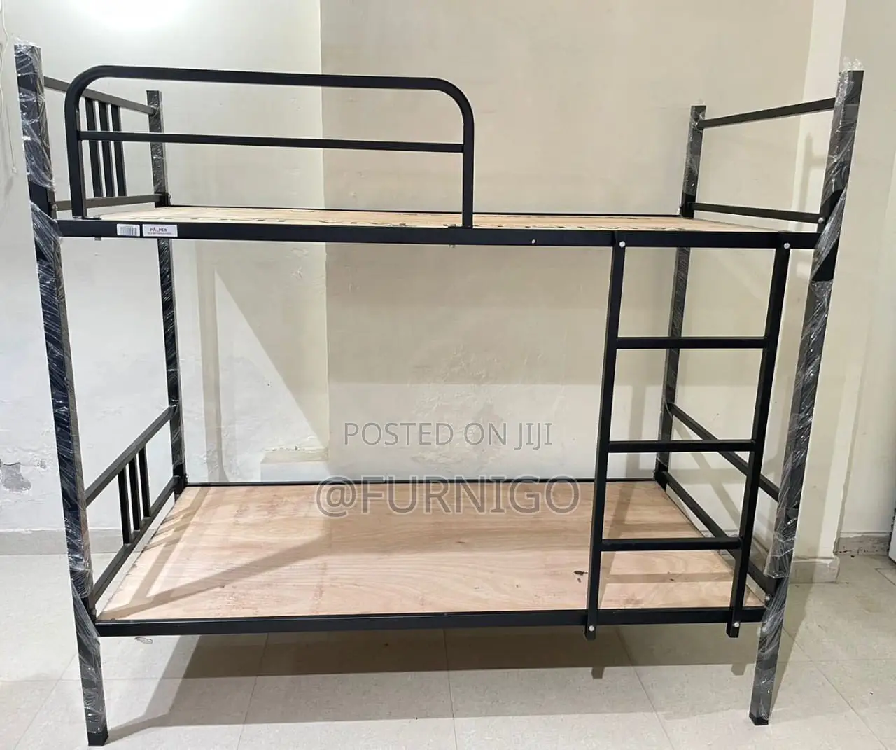 Metal Bunk Bed With Woolding Platform