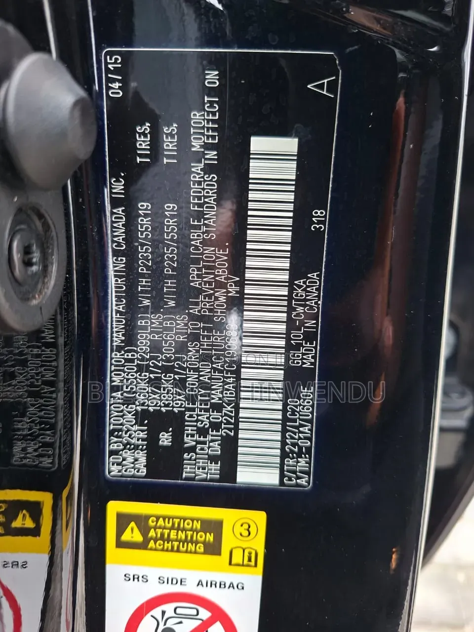 Lexus RX 350 AWD 2015 Black