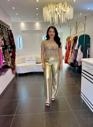 Gold Metallic Pop Outfits for Women by Liagold Couture