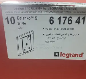 Original 13A Single Socket Legrand Belanko White
