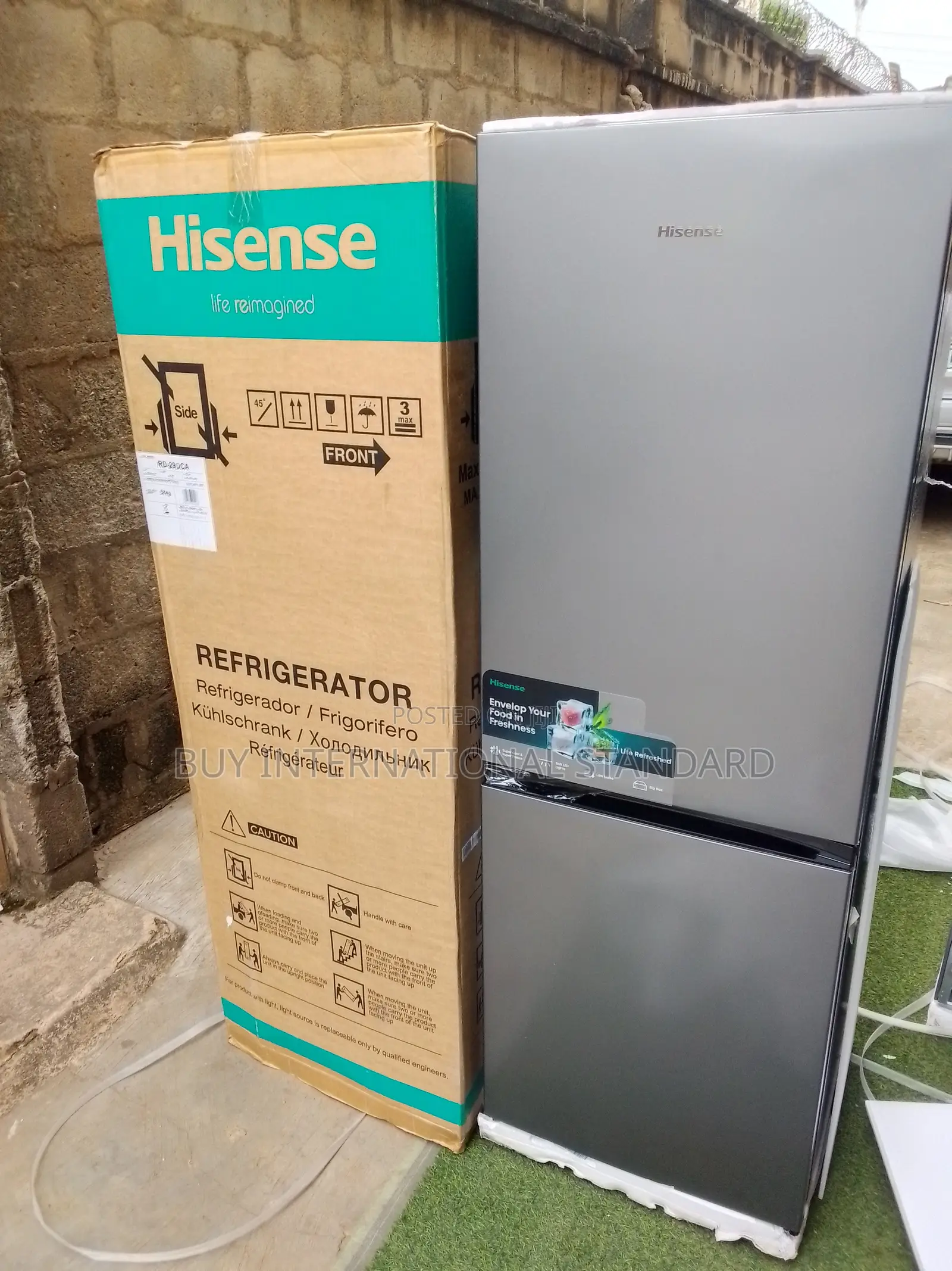 29dca Hisense 225l Silver Bottom Mount Refrigerator
