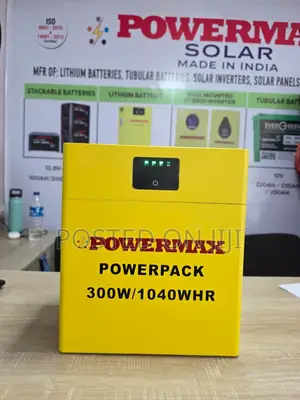 Strongest Lithium Battery 300wats Powermax Solar Generator