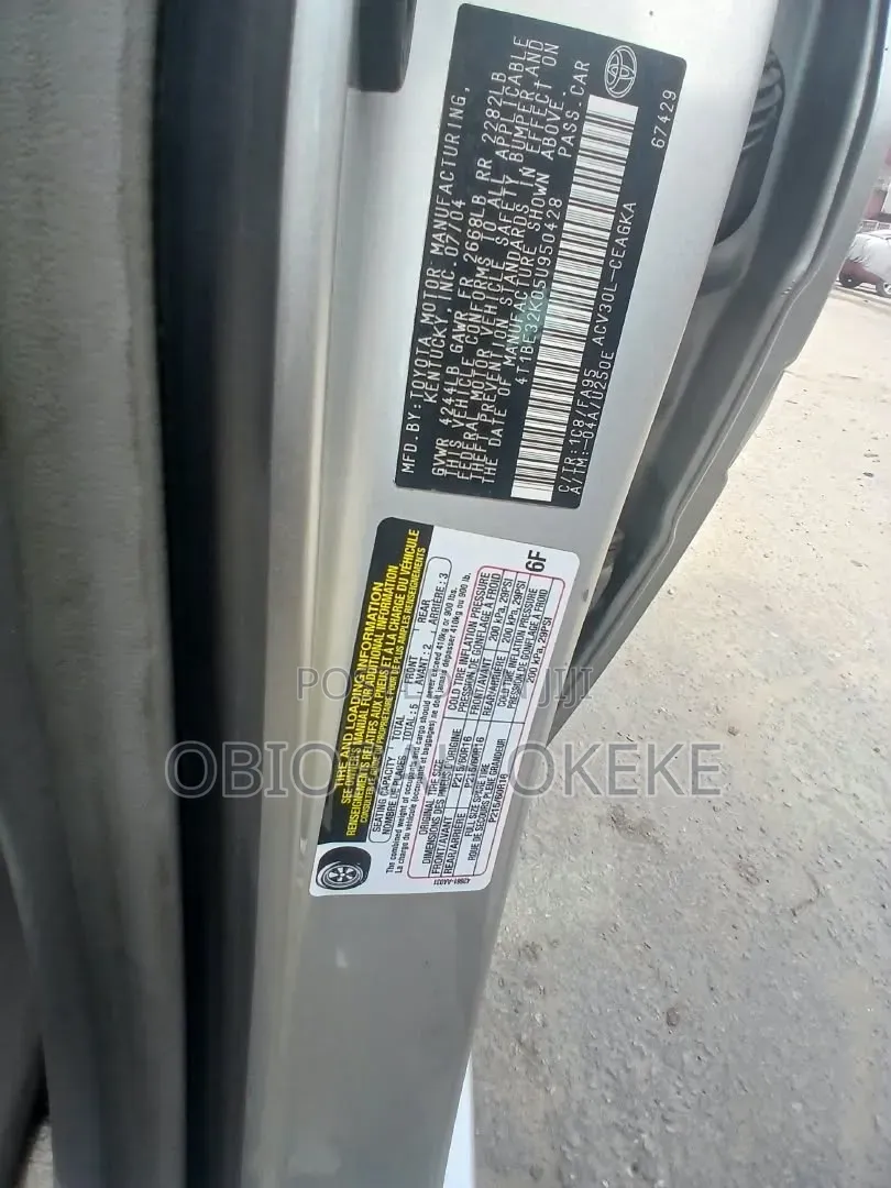 Toyota Camry 2005 Silver