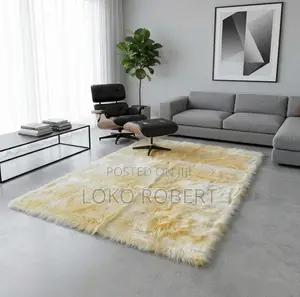 Shaggy Modern Indian Center Rug