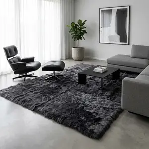 Shaggy Modern Indian Center Rug